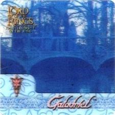 2002 Artbox Lord of the Rings Action Flipz #46 A contingency of Elven royalty, including the Lady Galad Front
