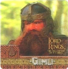 2002 Artbox Lord of the Rings Action Flipz #56 Gimli prepares for the final battle against Saruman's fo Front
