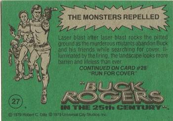 1979 Topps Buck Rogers #27 The Monsters Repelled Back