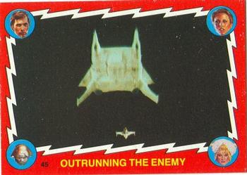 1979 Topps Buck Rogers #45 Outrunning the Enemy Front
