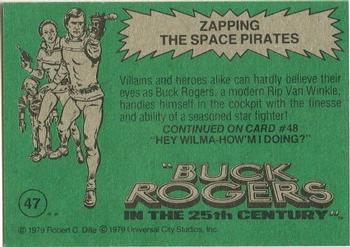 1979 Topps Buck Rogers #47 Zapping the Space Pirates Back