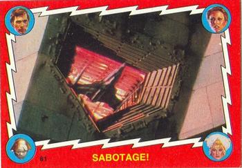 1979 Topps Buck Rogers #61 Sabotage! Front