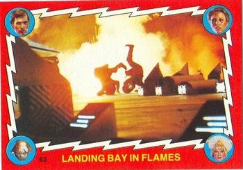 1979 Topps Buck Rogers #62 Landing Bay in Flames Front