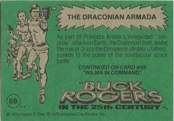 1979 Topps Buck Rogers #68 The Draconian Armada Back