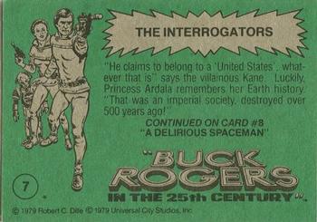 1979 Topps Buck Rogers #7 The Interrogators Back