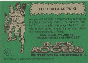 1979 Topps Buck Rogers #86 Felix Silla as Twiki Back