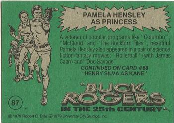 1979 Topps Buck Rogers #87 Pamela Hensley as Princess Back
