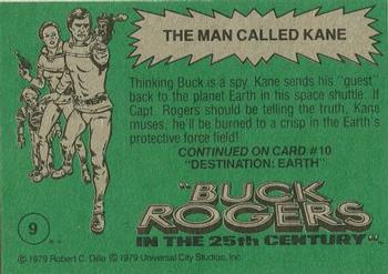 1979 Topps Buck Rogers #9 The Man Called Kane Back