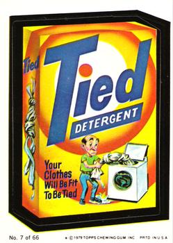 1979 Topps Wacky Packages (1st Series Rerun) #7 Tied Detergent Front