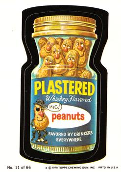1979 Topps Wacky Packages (1st Series Rerun) #11 Plastered Peanuts Front