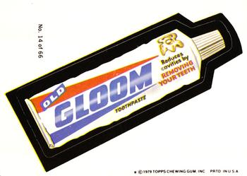 1979 Topps Wacky Packages (1st Series Rerun) #14 Gloom Front