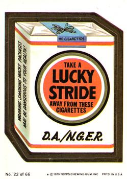 1979 Topps Wacky Packages (1st Series Rerun) #22 Lucky Stride Front