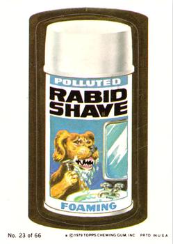 1979 Topps Wacky Packages (1st Series Rerun) #23 Rabid Shave Front