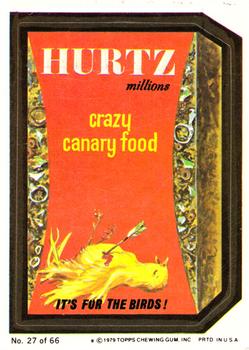 1979 Topps Wacky Packages (1st Series Rerun) #27 Hurtz Front
