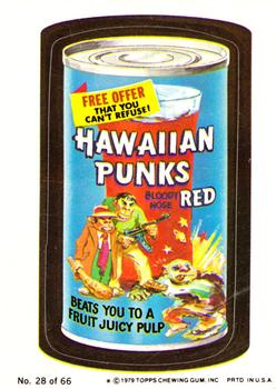 1979 Topps Wacky Packages (1st Series Rerun) #28 Hawaiian Punks Front