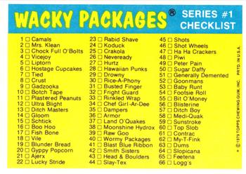 1979 Topps Wacky Packages (1st Series Rerun) #30 Rice-A-Phoni Back