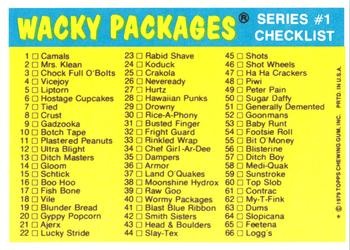 1979 Topps Wacky Packages (1st Series Rerun) #36 Armor Hot Dogs Back