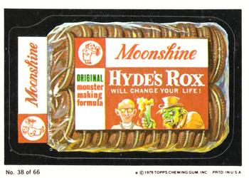 1979 Topps Wacky Packages (1st Series Rerun) #38 Moonshine Hyde's Rocks Front