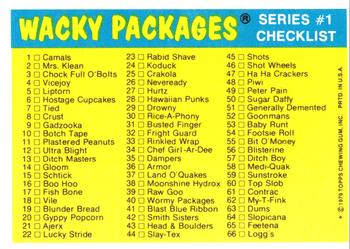 1979 Topps Wacky Packages (1st Series Rerun) #48 Piwi Blecch Back