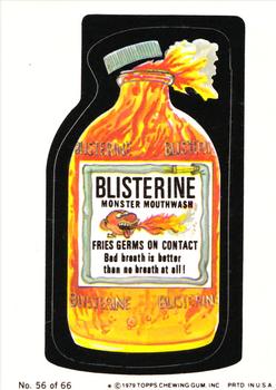 1979 Topps Wacky Packages (1st Series Rerun) #56 Blisterine Front
