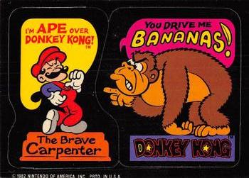1982 Topps Donkey Kong Stickers #9 I'm Ape over Donkey Kong! Front