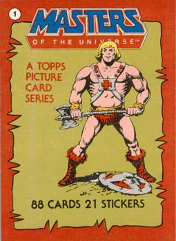 1984 Topps Masters of the Universe #1 Welcome to Eternia! Front
