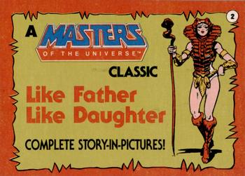 1984 Topps Masters of the Universe #2 Like Father, Like Daughter! Front