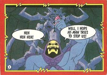 1984 Topps Masters of the Universe #5 Plan of Skeletor Front