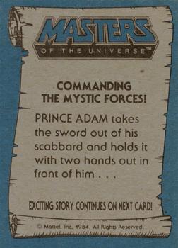 1984 Topps Masters of the Universe #11 Commanding the Mystic Forces! Back