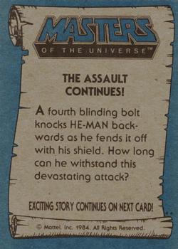 1984 Topps Masters of the Universe #37 The Assault Continues! Back