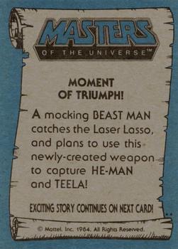 1984 Topps Masters of the Universe #62 Moment of Triumph! Back