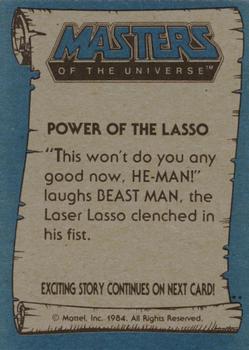 1984 Topps Masters of the Universe #63 Power of the Lasso Back