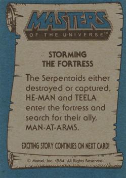 1984 Topps Masters of the Universe #67 Storming the Fortress Back