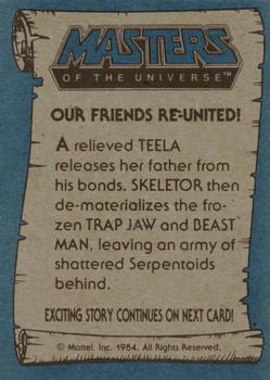 1984 Topps Masters of the Universe #79 Our Friends Re-United! Back