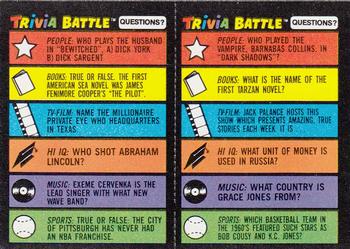 1984 Topps Trivia Battle Game #161 / 162 Card 161 / Card 162 Front