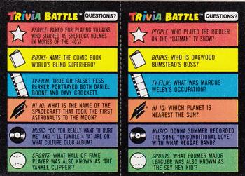 1984 Topps Trivia Battle Game #173 / 174 Card 173 / Card 174 Front