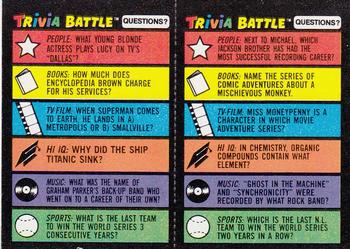 1984 Topps Trivia Battle Game #193 / 194 Card 193 / Card 194 Front