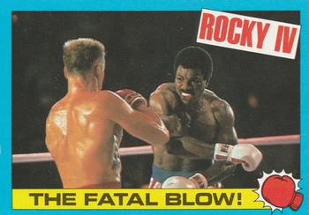 1985 Topps Rocky IV #24 The Fatal Blow! Front