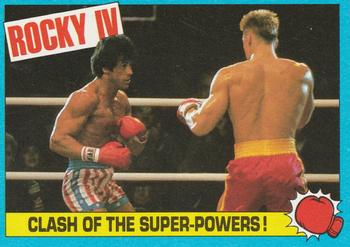 1985 Topps Rocky IV #42 Clash Of The Super-Powers! Front