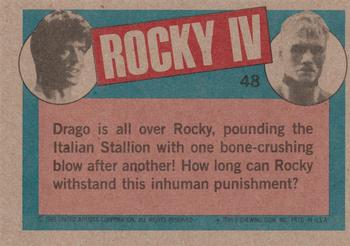 1985 Topps Rocky IV #48 Rocky Stymied! Back