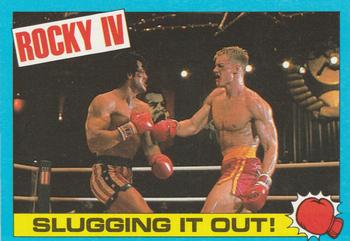 1985 Topps Rocky IV #56 Slugging It Out! Front