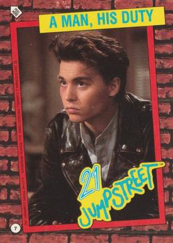 1987 Topps 21 Jump Street #7 A Man, His Duty Front