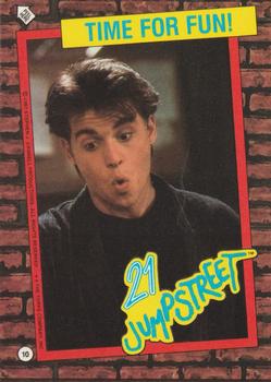 1987 Topps 21 Jump Street #10 Time for Fun! Front