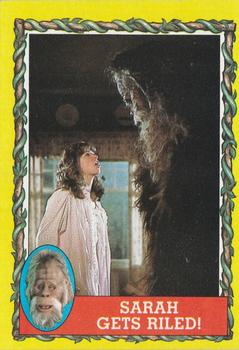 1987 Topps Harry and the Hendersons #18 Sarah Gets Riled! Front