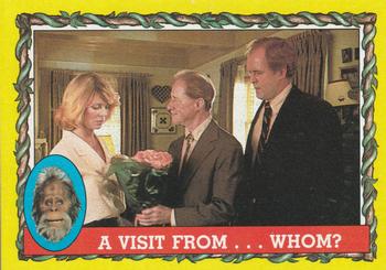 1987 Topps Harry and the Hendersons #51 A Visit from ... Whom? Front