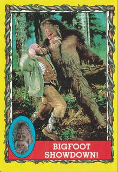 1987 Topps Harry and the Hendersons #62 Bigfoot Showdown! Front