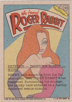 1987 Topps Who Framed Roger Rabbit #103 I've Got to Save Them!! Back