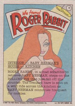 1987 Topps Who Framed Roger Rabbit #11 Was This Trip Necessary? Back