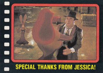 1987 Topps Who Framed Roger Rabbit #127 Special Thanks from Jessica! Front