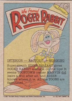1987 Topps Who Framed Roger Rabbit #129 What a Pal! Back